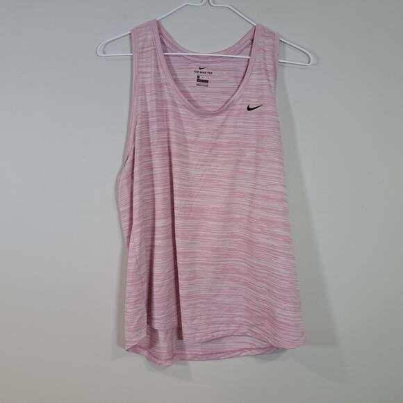 Nike Tops - Nike Pink Racerback Dri Fit Athletic Workout Tank Women's Large
